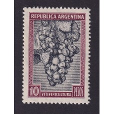 ARGENTINA 1935 GJ 764 ESTAMPILLA NUEVA MINT PAPEL CON RAYADO HORIZONTAL U$ 130